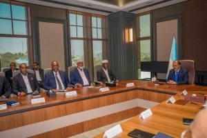 President Mohamud Opens talks with Future Council at Villa Somalia